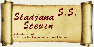 Slađana Stevin vizit kartica